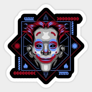 clown face Sticker